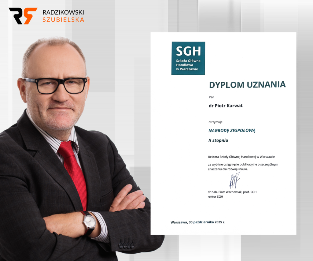 Dyplom Uznania od Rektora SGH